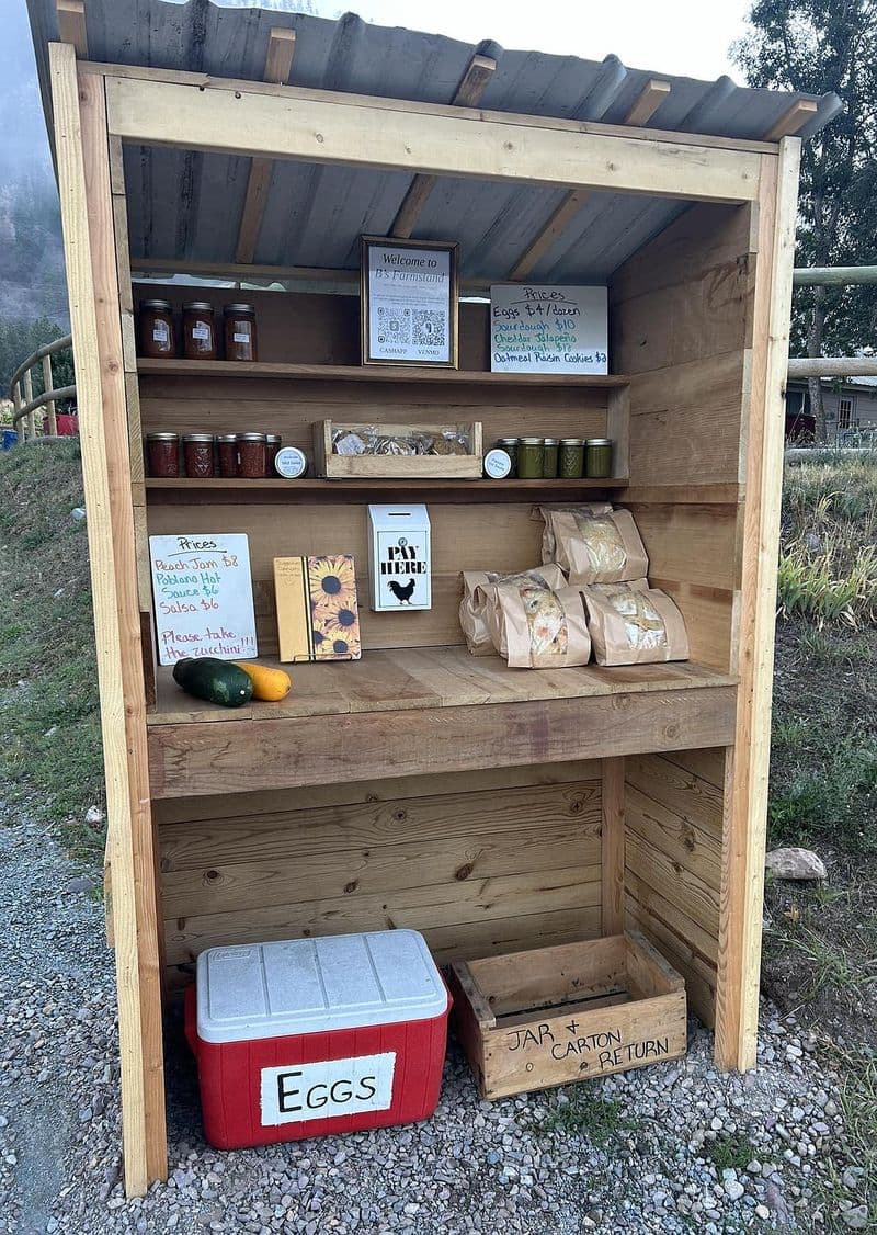 The Teca Farms self-serve farm stand